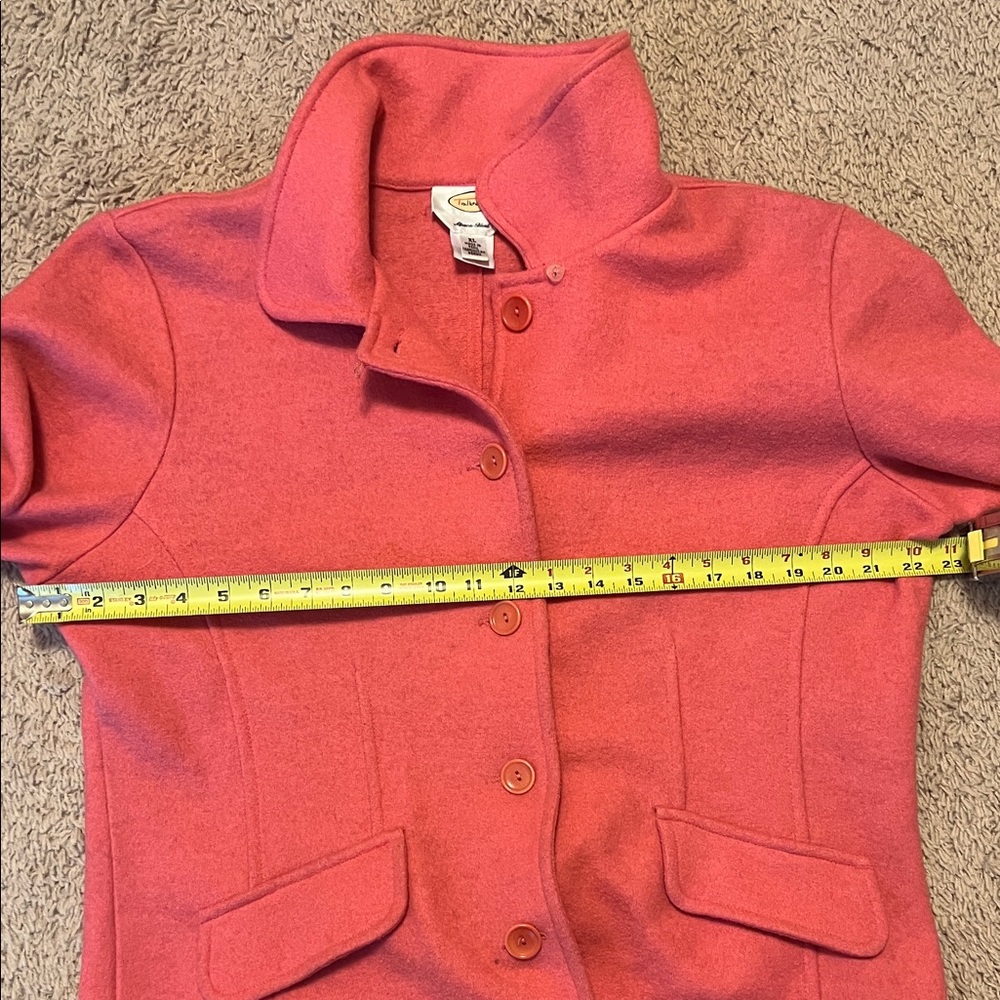 Women's alpaca Wool Blend Pink Jacket - Picture 6 of 7